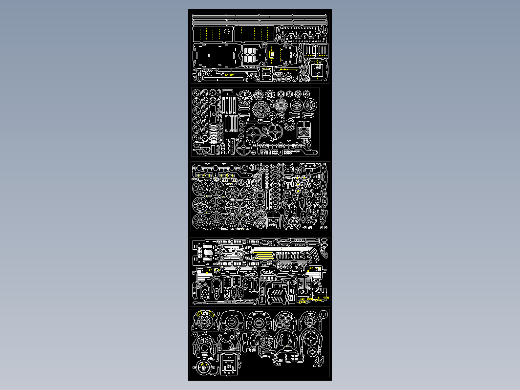 带煤火车激光切割立体拼图