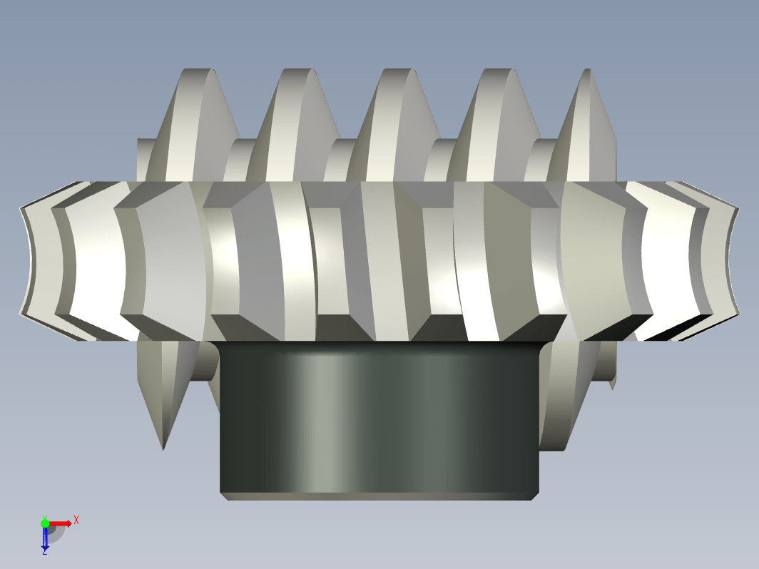 蜗轮蜗杆运动3D模型