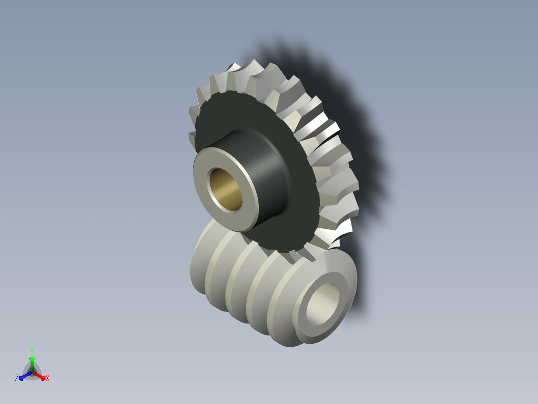 蜗轮蜗杆运动3D模型