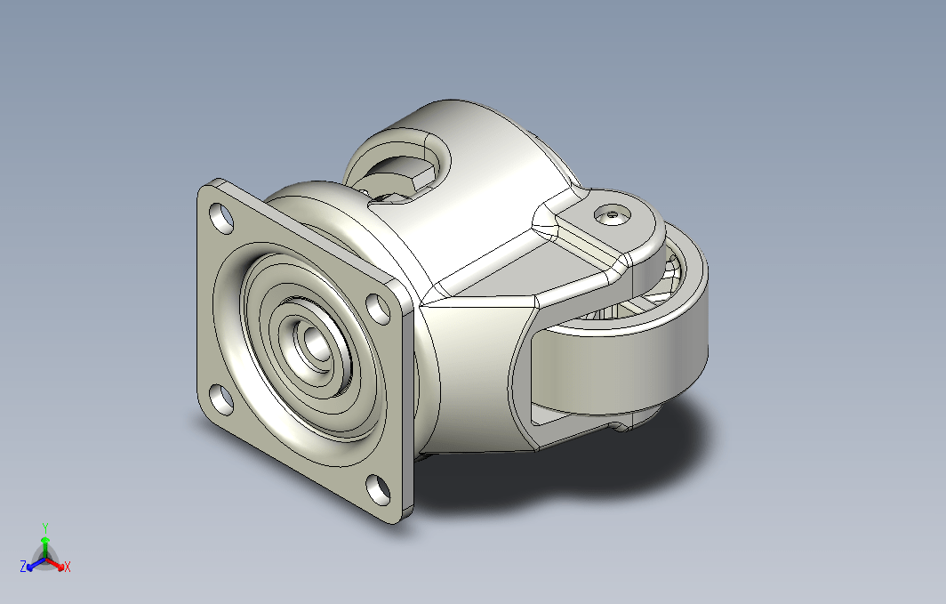 GDN-40-F福马脚轮3D模型