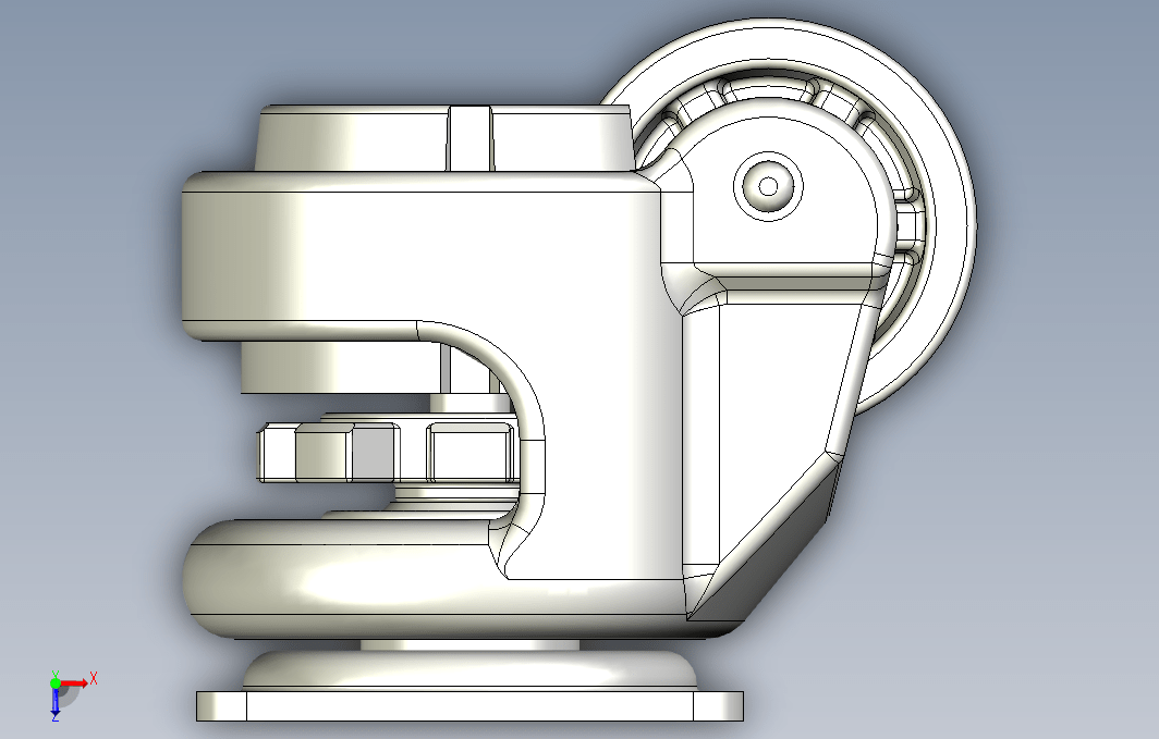 GDN-40-F福马脚轮3D模型