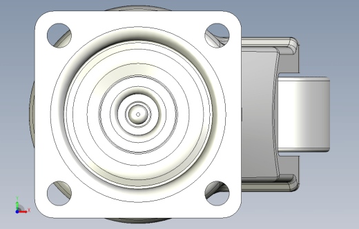 GDN-40-F福马脚轮3D模型缩略图
