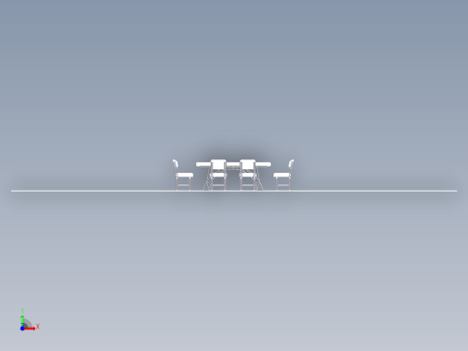 一套拱桥台桌子与椅子缩略图