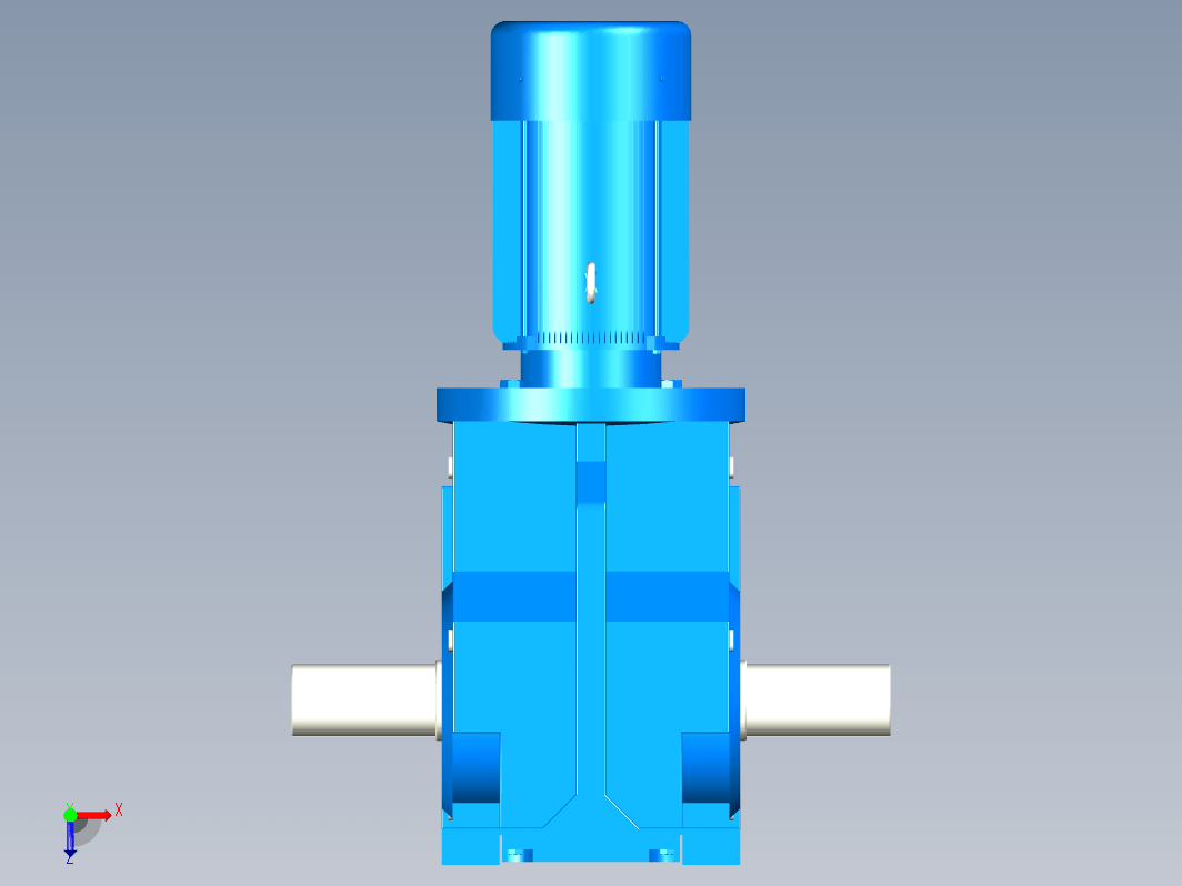 K97底脚轴伸式安装螺旋锥齿轮减速机[K97-YV1.1-6P-140.28-M2-90°-A+B]