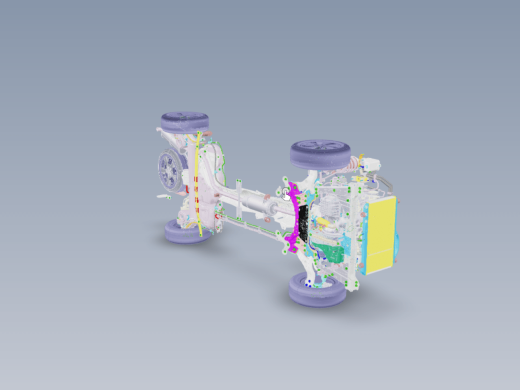 详细的卡车底盘汽车底盘缩略图