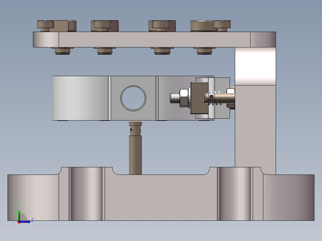 齿轮泵体--钻孔M8夹具设计三维SW2018带参+CAD+说明书