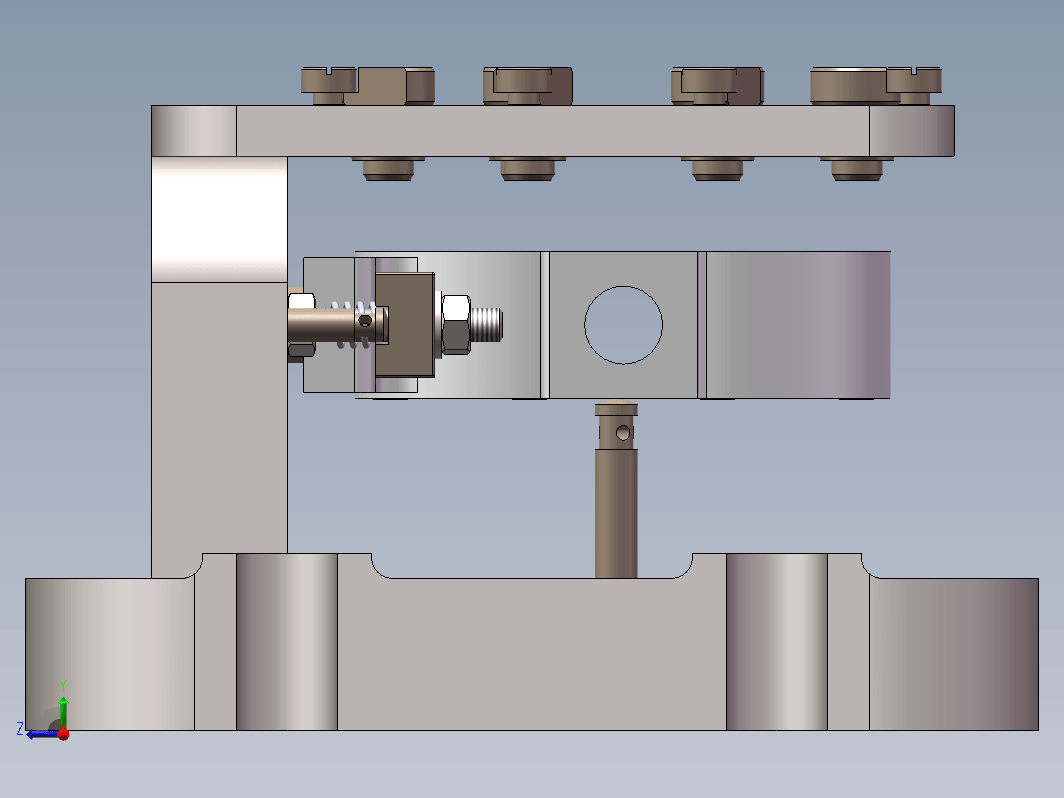 齿轮泵体--钻孔M8夹具设计三维SW2018带参+CAD+说明书