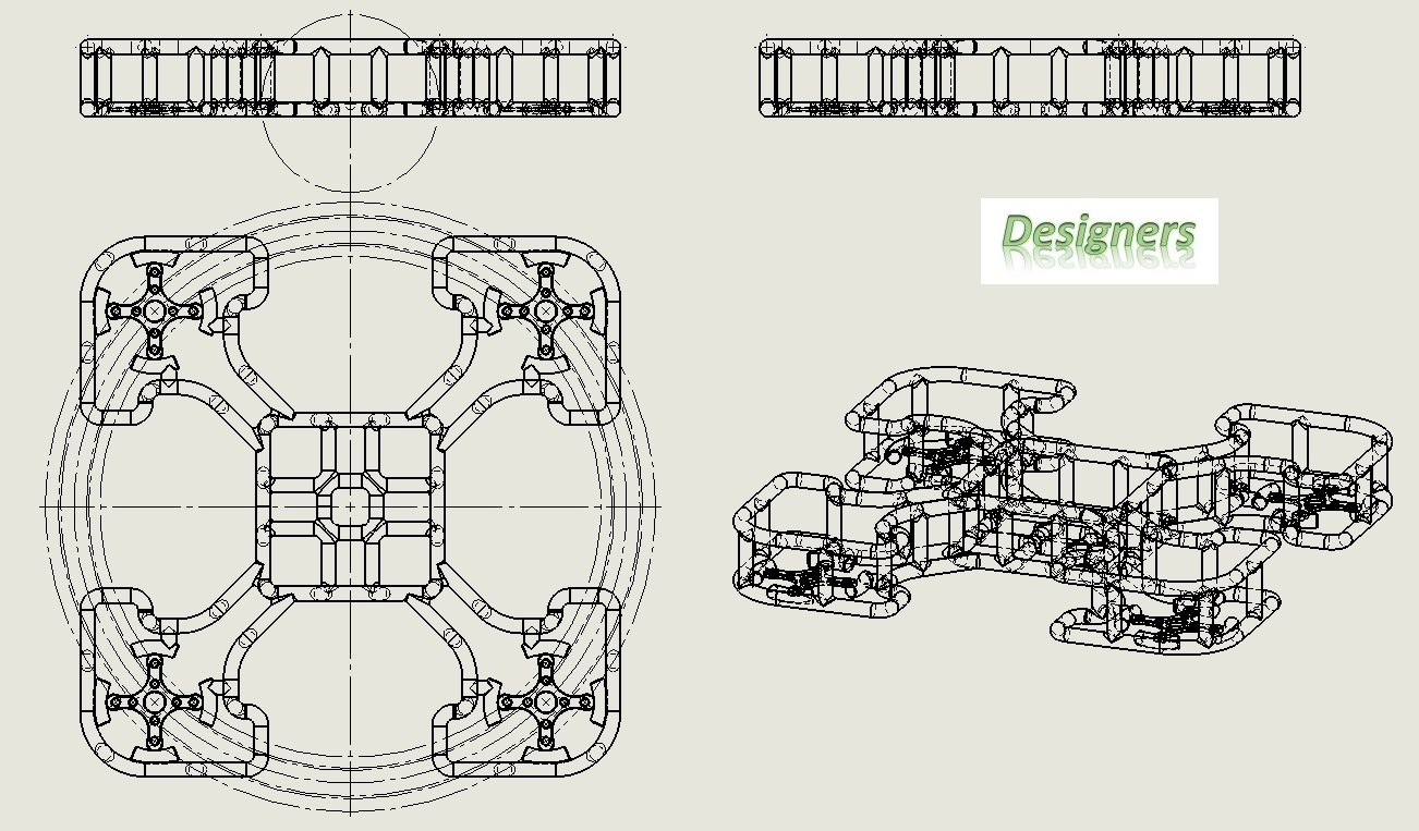 RCQuadcopter（四轮压发电机）主体05_1