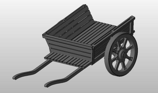 旧农场拖车模型3D图