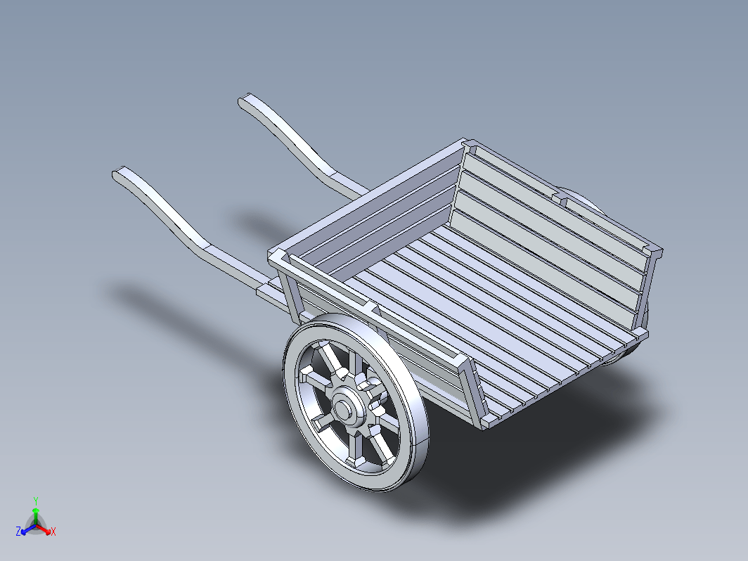 旧农场拖车模型3D图