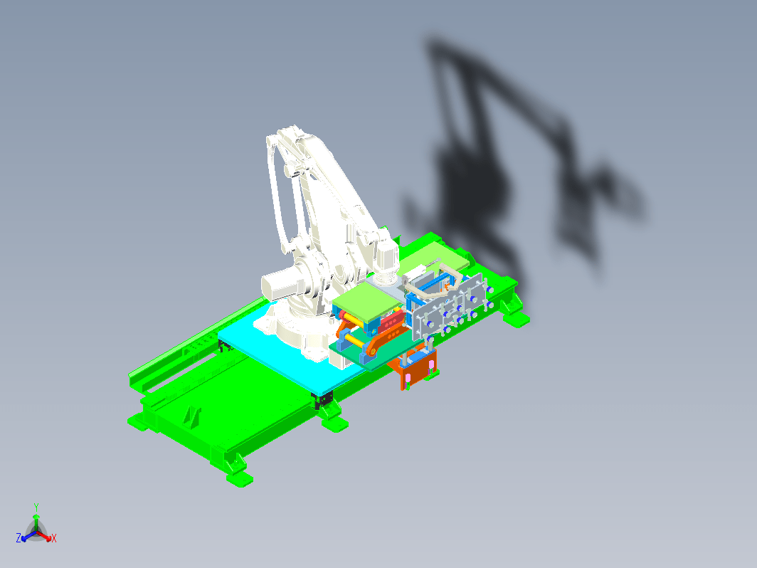 多功能机器抱具设计（真空吸取+平行夹抱+选址地轨）