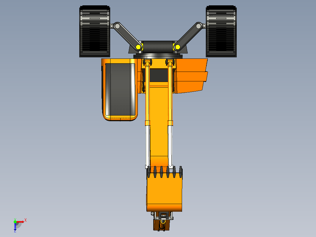 Excavator简易三角履带挖掘机