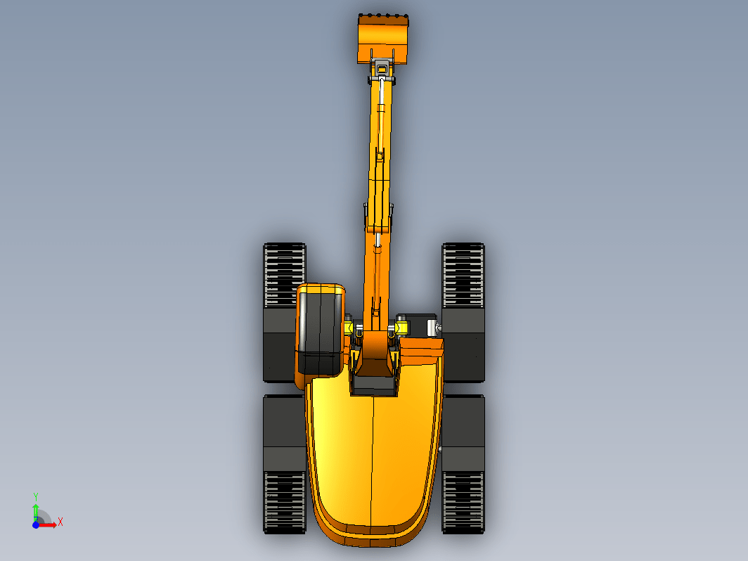 Excavator简易三角履带挖掘机