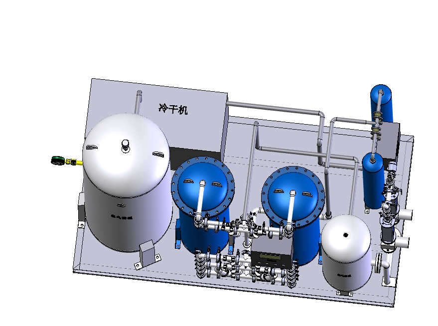 一体式制氧机-制氮机三维SW2020无参