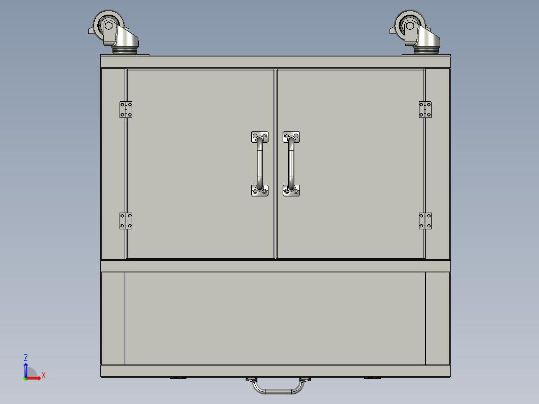 焊工车间移动工具箱