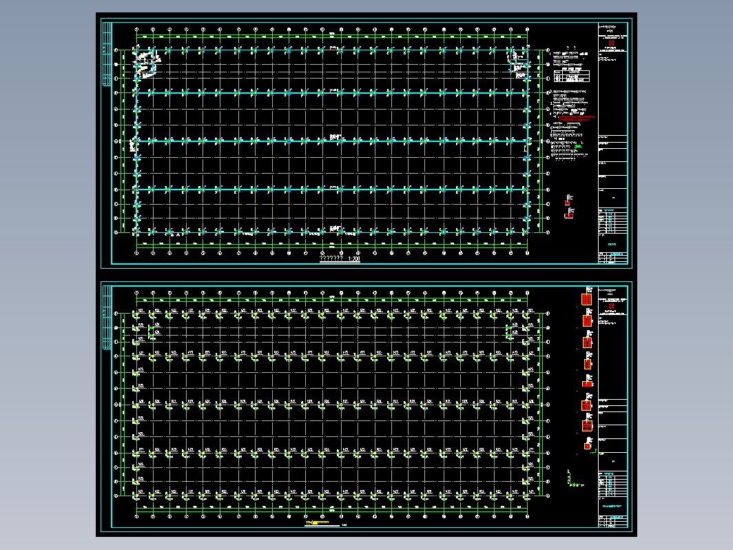 长江公司钢结构工程厂房CAD