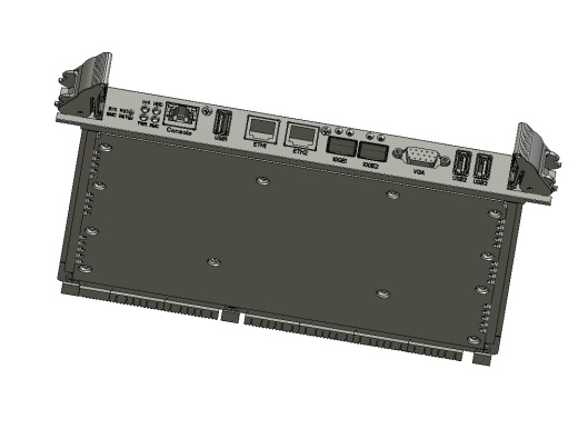 6U-VPX单板结构模型三维Step无参缩略图