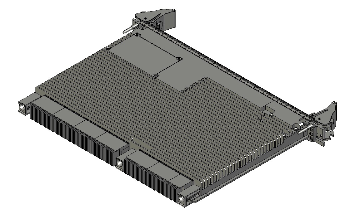 6U-VPX单板结构模型三维Step无参