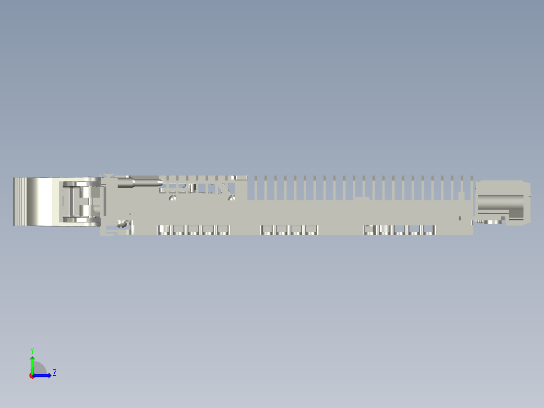 6U-VPX单板结构模型三维Step无参