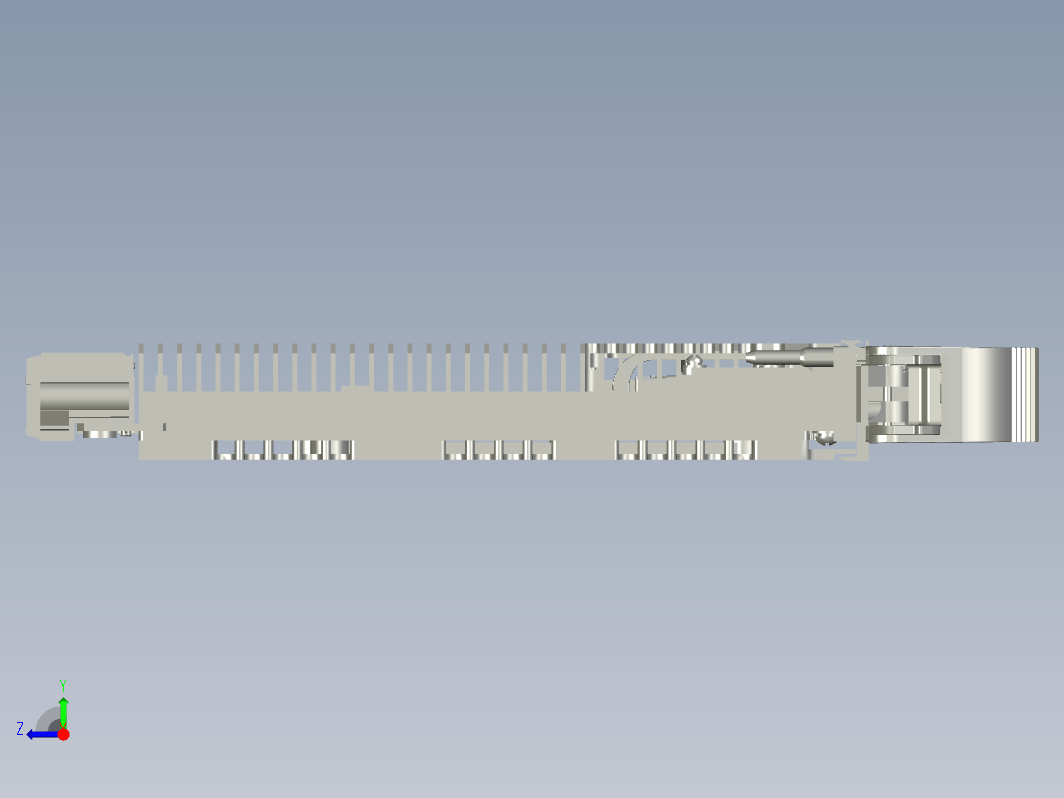 6U-VPX单板结构模型三维Step无参