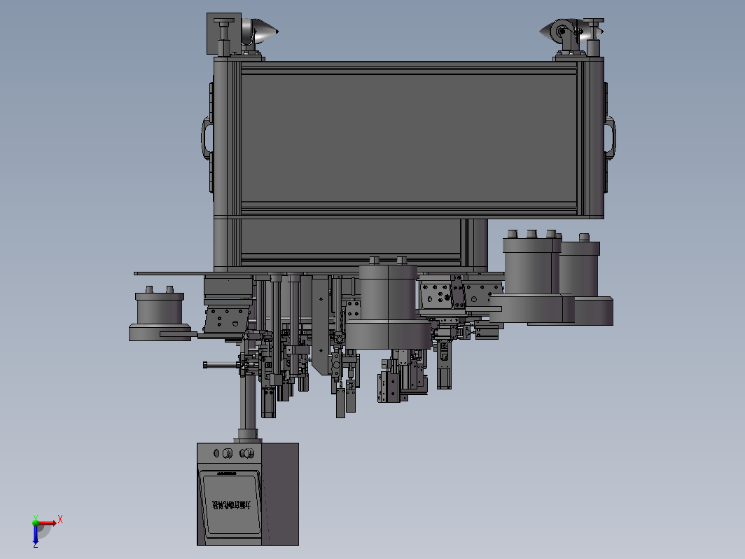 转盘式自动组装机3D