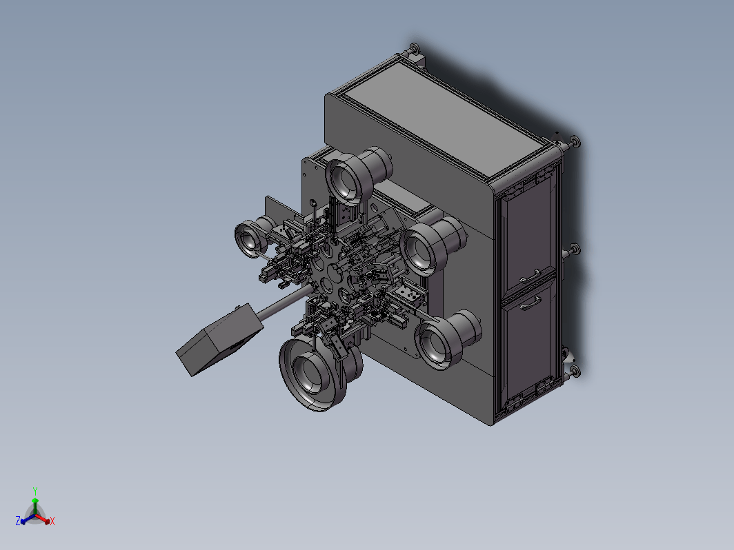 转盘式自动组装机3D