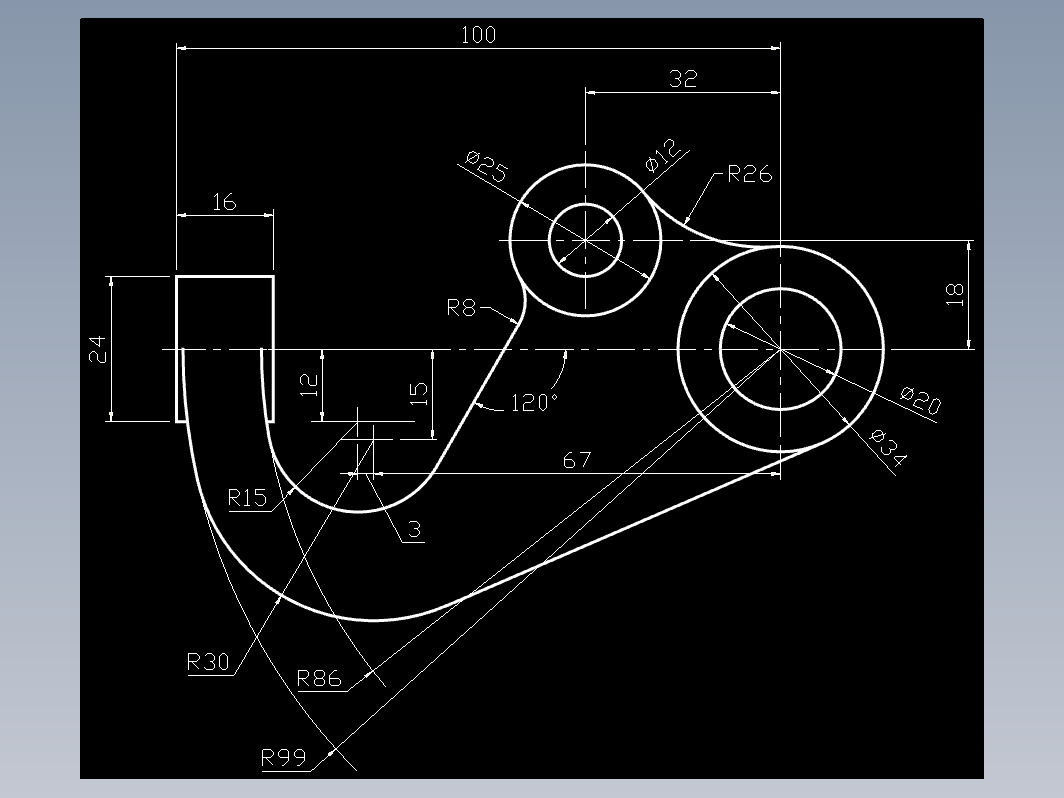 CAD机械零件图-机械制图23