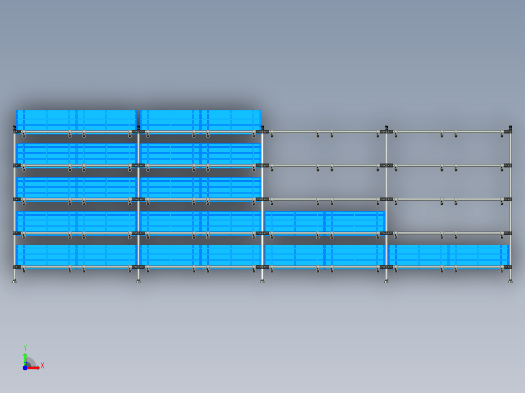 2x5M精益管货架