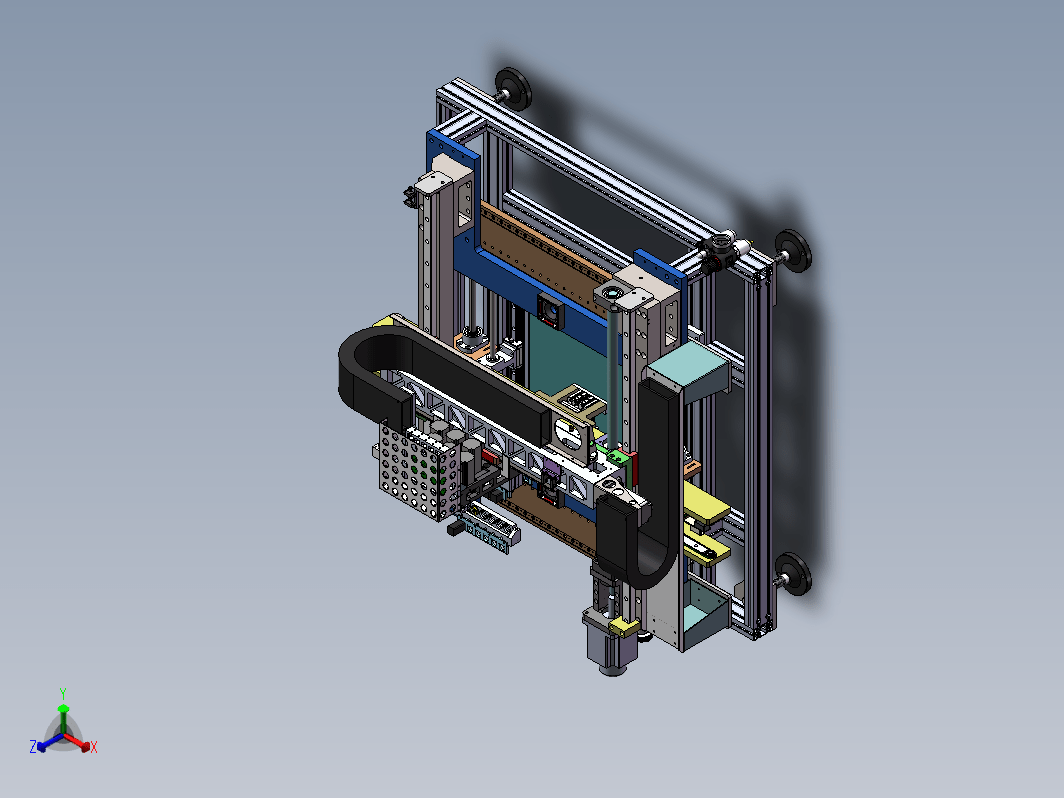 1000X1000mm贴片机三维SW2015带参