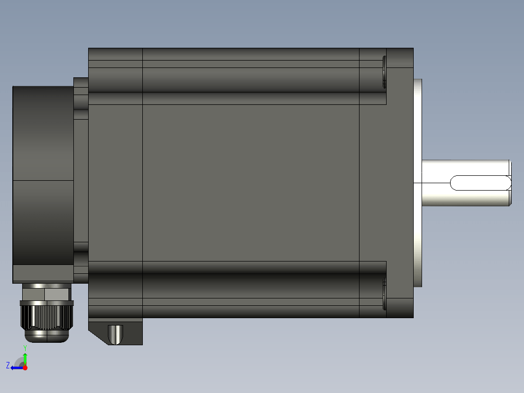 步进电机3D图110J12135EC-1000-YH