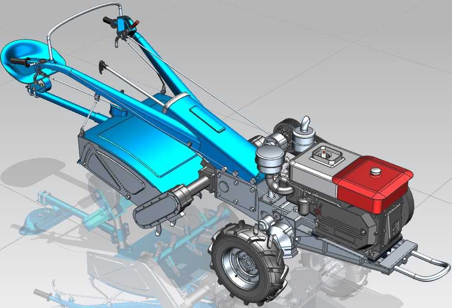 1102手扶拖拉机UG设计