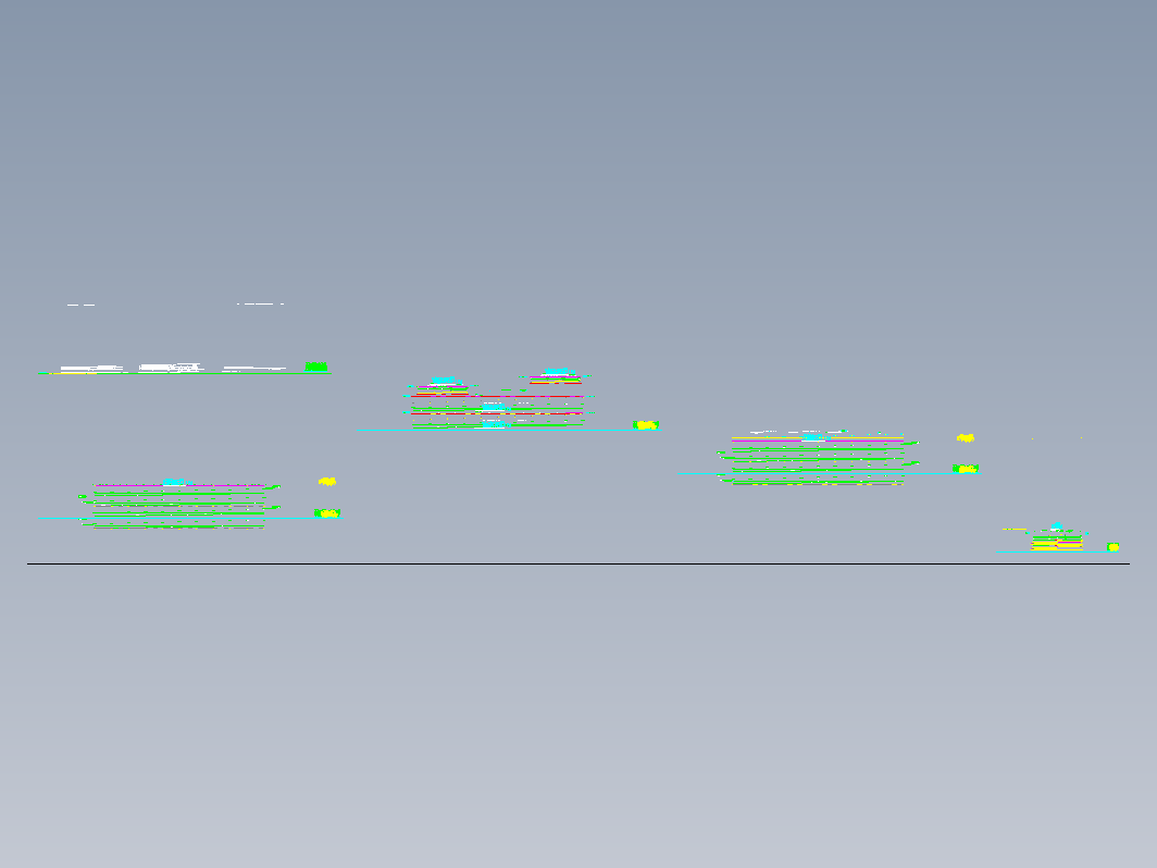 农贸市场70x19.8钢结构工程CAD