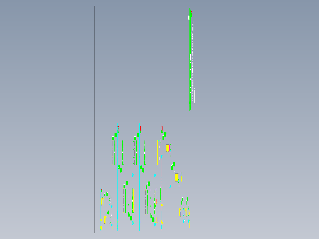 农贸市场70x19.8钢结构工程CAD