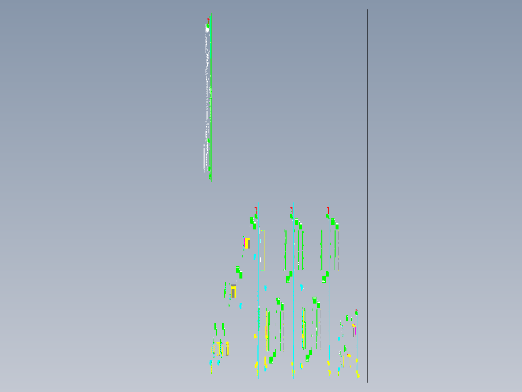 农贸市场70x19.8钢结构工程CAD