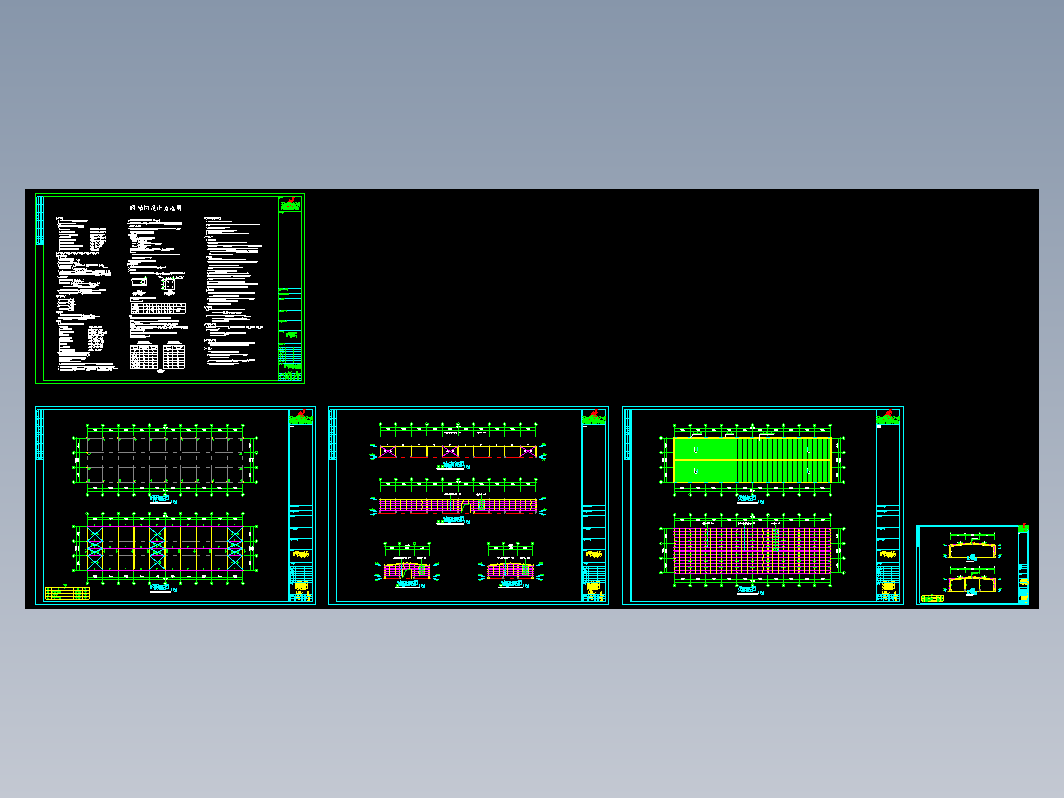 农贸市场70x19.8钢结构工程CAD