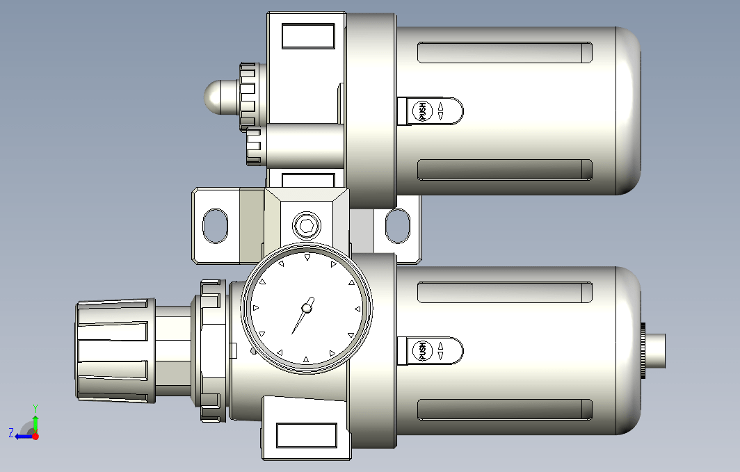 气源处理元件三点式组合3D-CFC-400-A系列