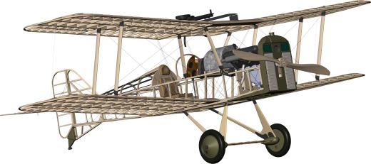 Avion Se5a双翼飞机框架缩略图