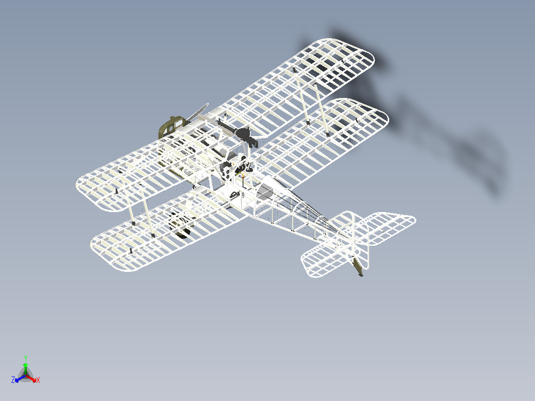 Avion Se5a双翼飞机框架