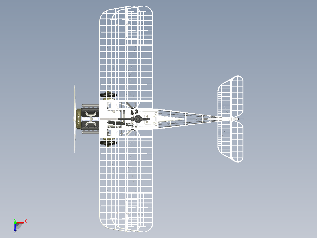 Avion Se5a双翼飞机框架