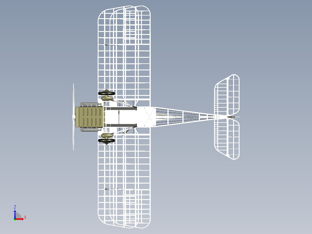 Avion Se5a双翼飞机框架