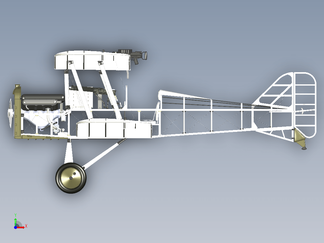 Avion Se5a双翼飞机框架