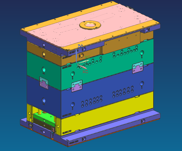 一款经典的汽车车灯配件模具（包含3D 2D）