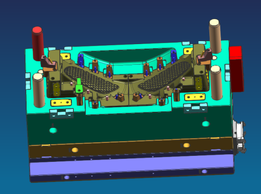 一款经典的汽车车灯配件模具（包含3D 2D）缩略图
