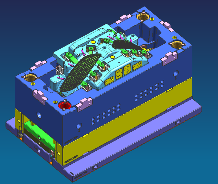 一款经典的汽车车灯配件模具（包含3D 2D）