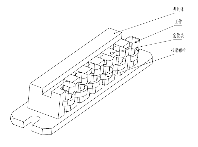 方头螺栓加工工艺及铣夹具设计 UG+CAD+说明书