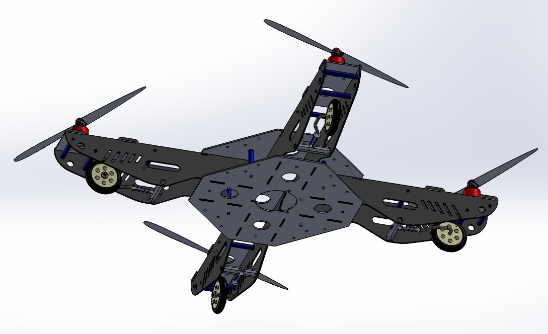 四轮四轴飞行器框架