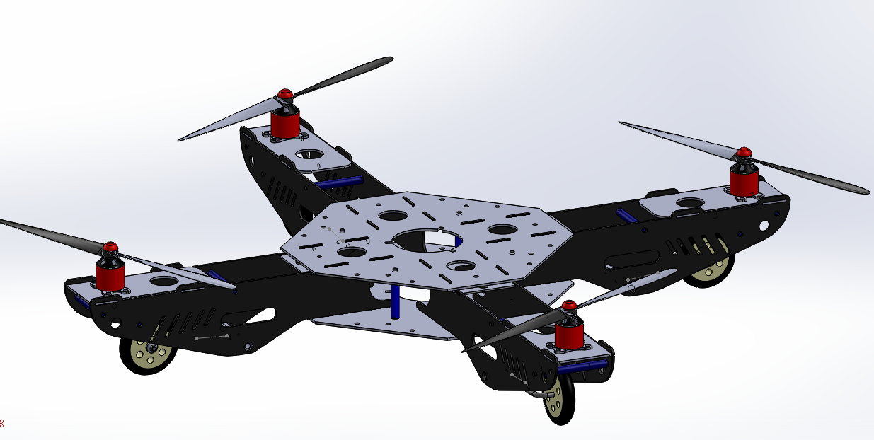 四轮四轴飞行器框架