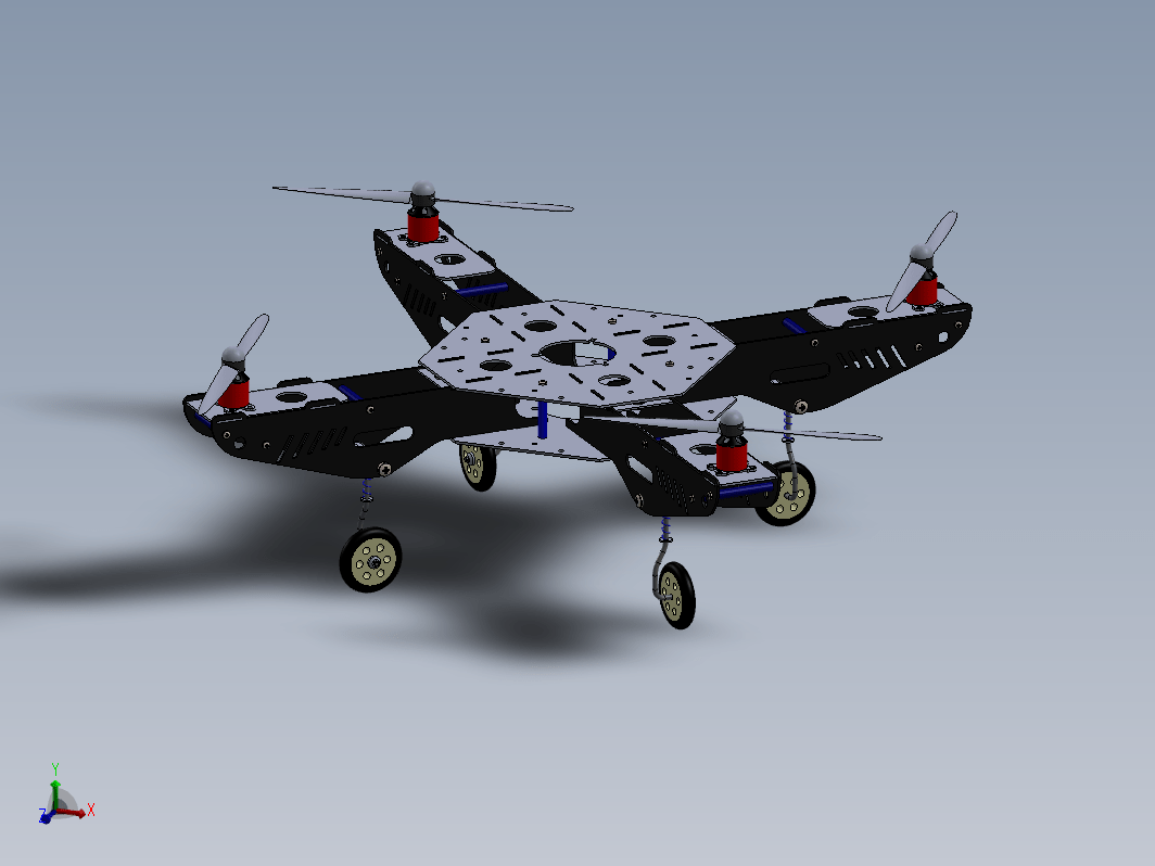 四轮四轴飞行器框架