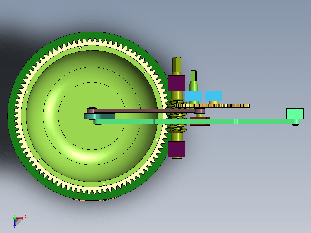 DH0084-一种连杆齿轮机构