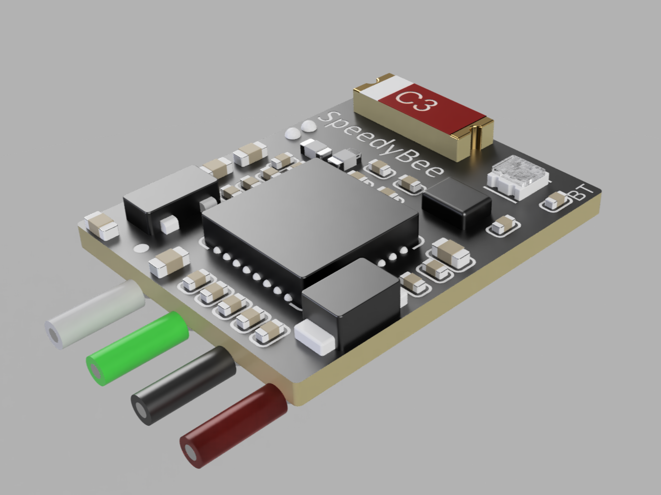 飞行控制器PCB基板模型